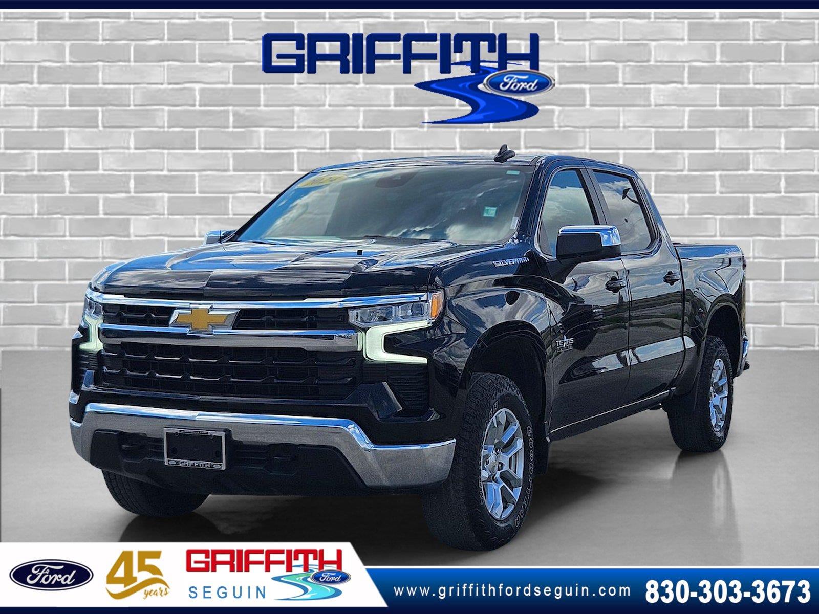 Black 2024 Chevrolet Silverado 1500 Pickup Truck Four-Wheel Drive Automatic