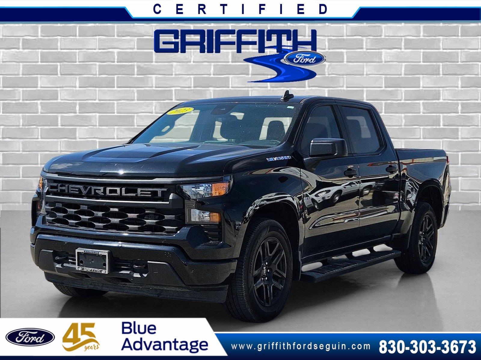 Black 2023 Chevrolet Silverado 1500 Pickup Truck 4X2 8-Speed Automatic