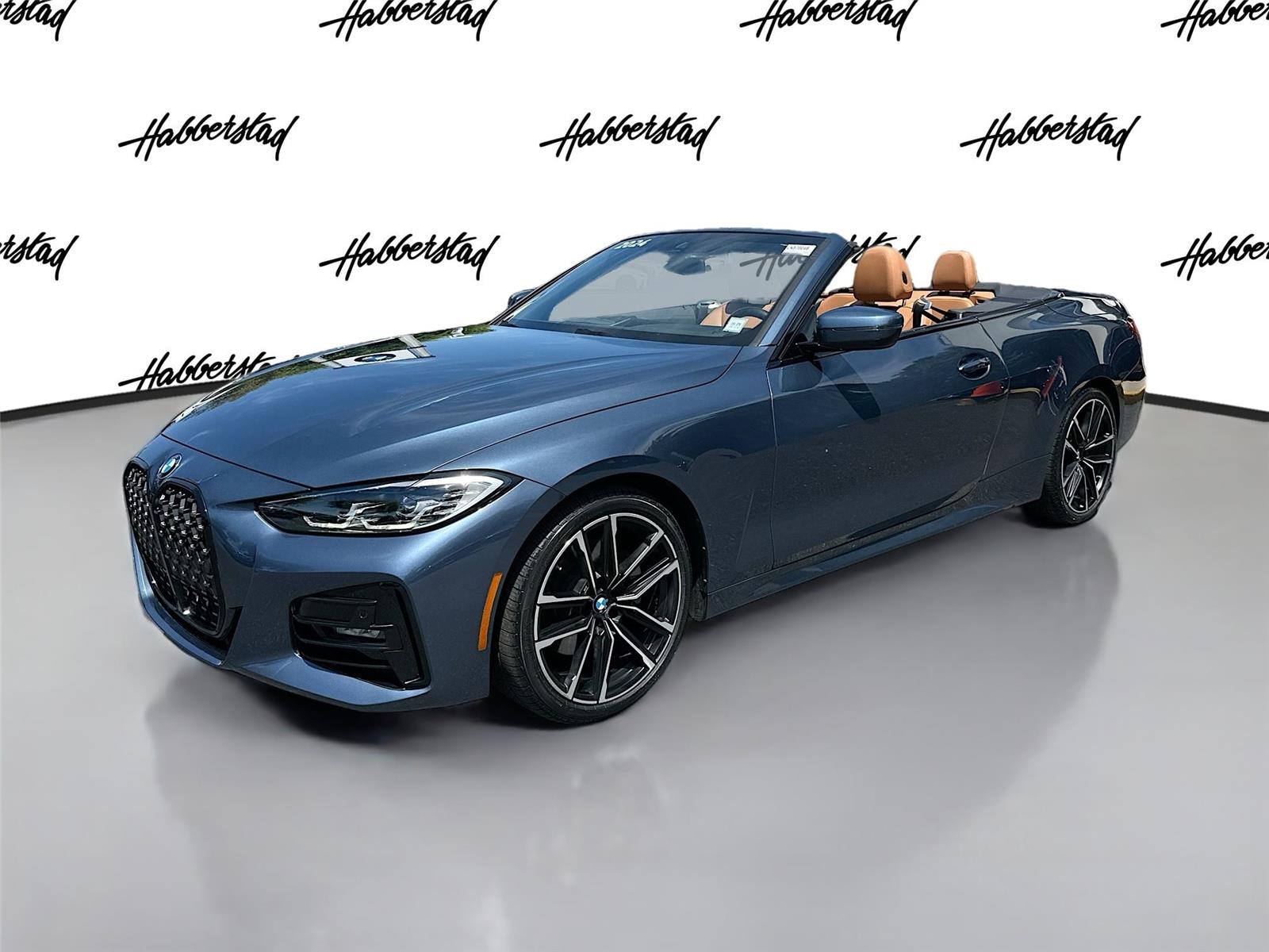 Arctic Race Blue Metallic 2024 BMW 4 Series Convertible All-Wheel Drive Automatic