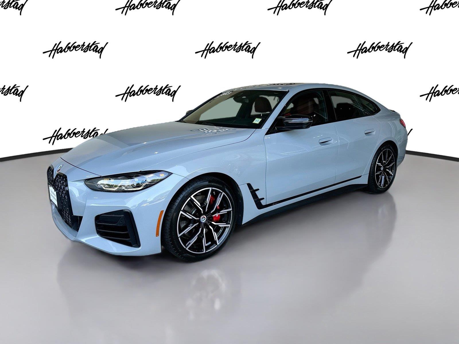 Gray (Brooklyn Grey Metallic) 2023 BMW 4 Series Coupe Rear-Wheel Drive Automatic