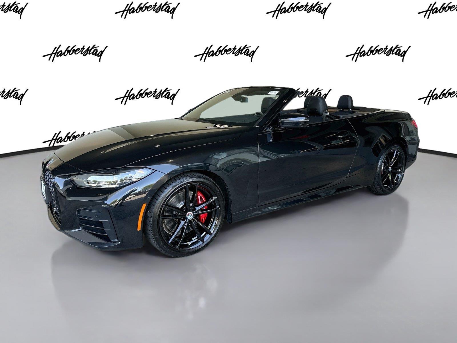 Black Sapphire Metallic 2023 BMW 4 Series Convertible Rear-Wheel Drive Automatic