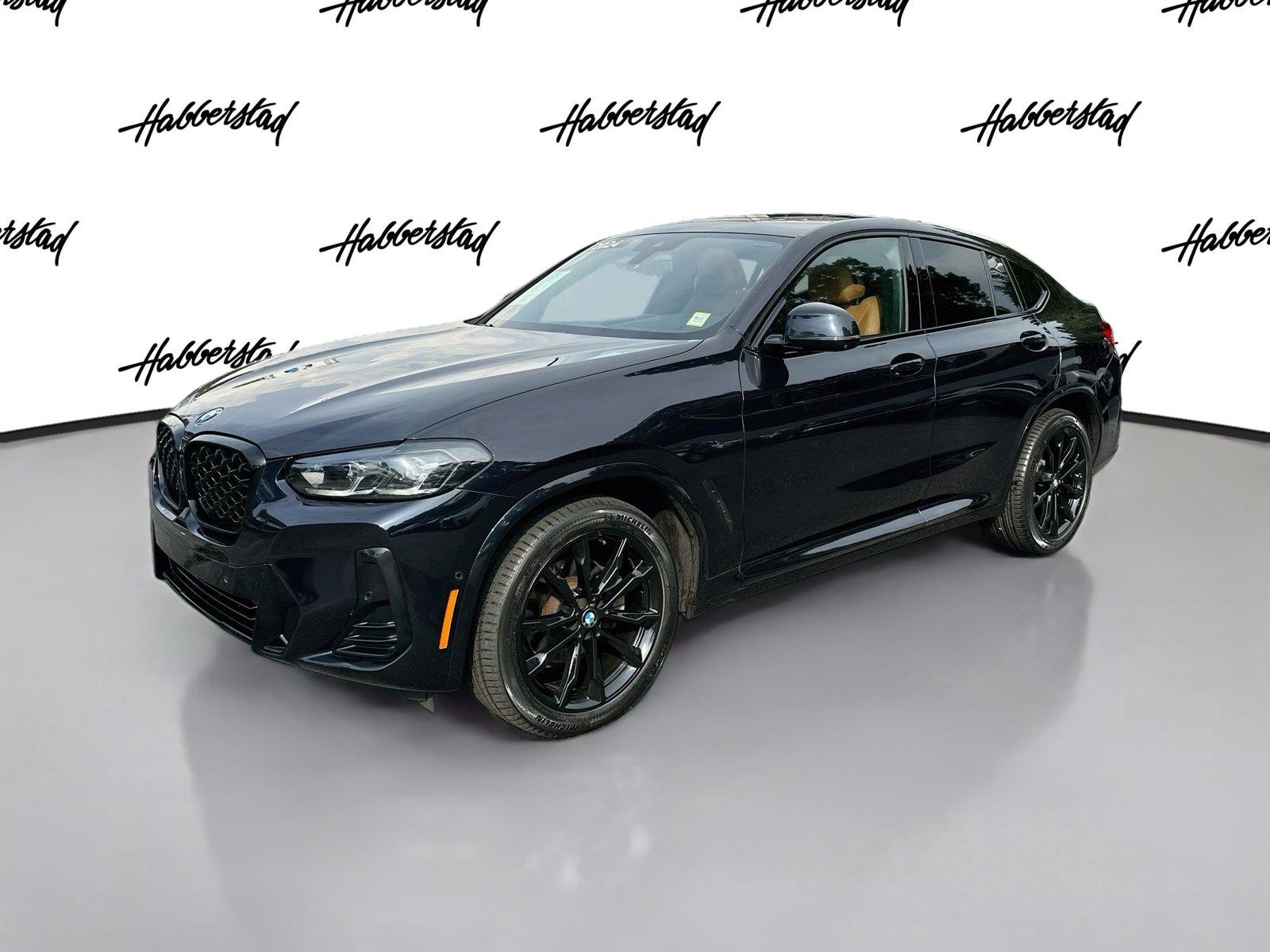 Carbon Black Metallic 2024 BMW X4 SUV / Crossover All-Wheel Drive Automatic