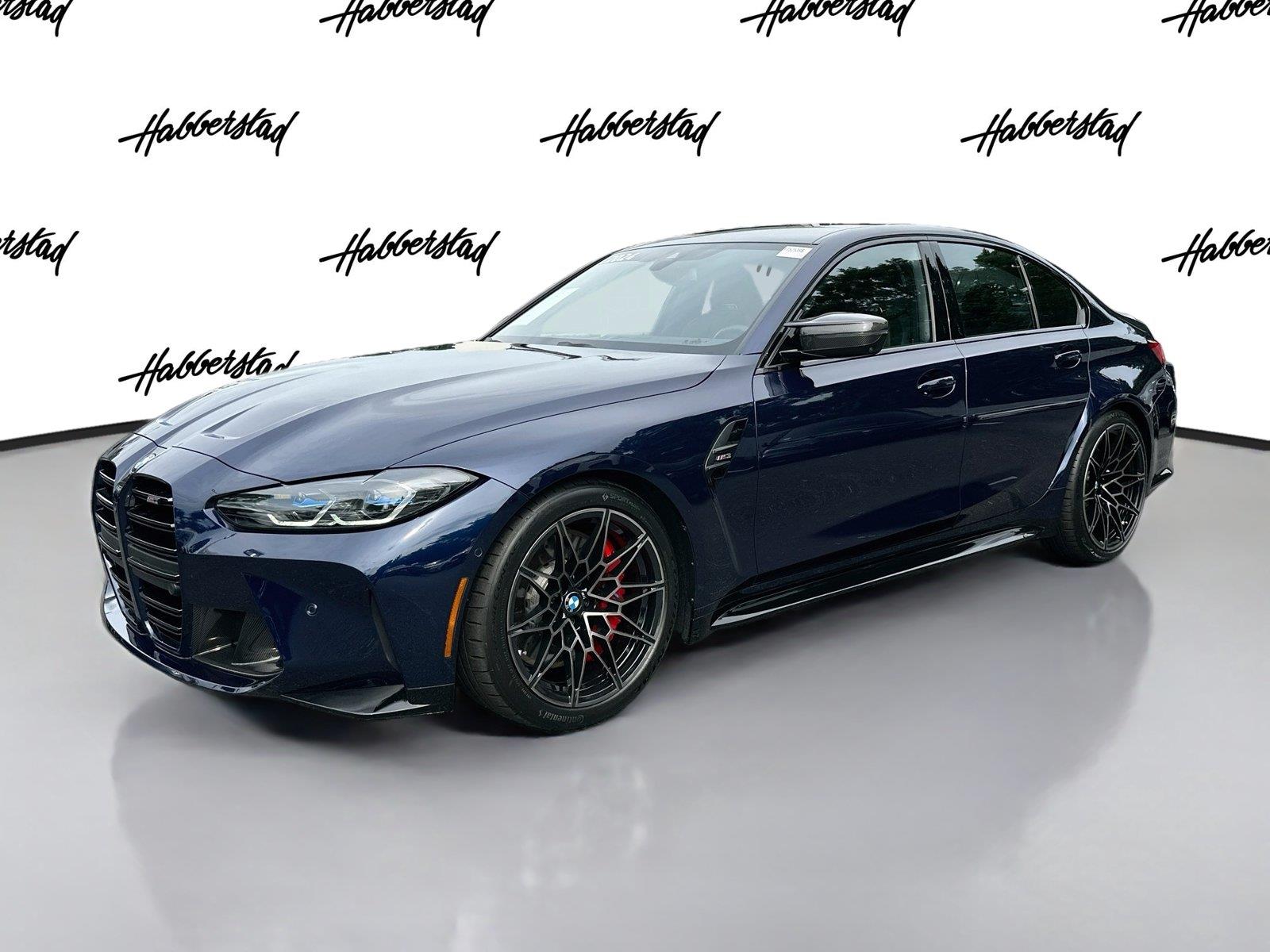 Tanzanite Blue II Metallic 2024 BMW M3 Sedan Rear-Wheel Drive Manual