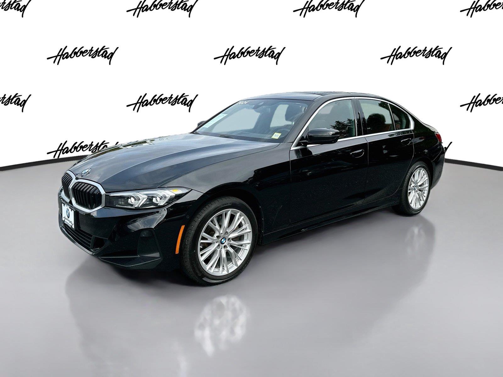 Jet Black 2024 BMW 3 Series Sedan All-Wheel Drive Automatic