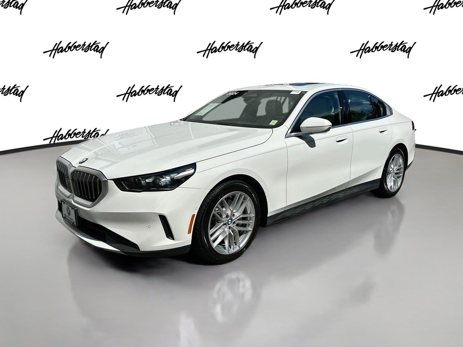 Alpine White 2024 BMW 5 Series Sedan All-Wheel Drive Automatic