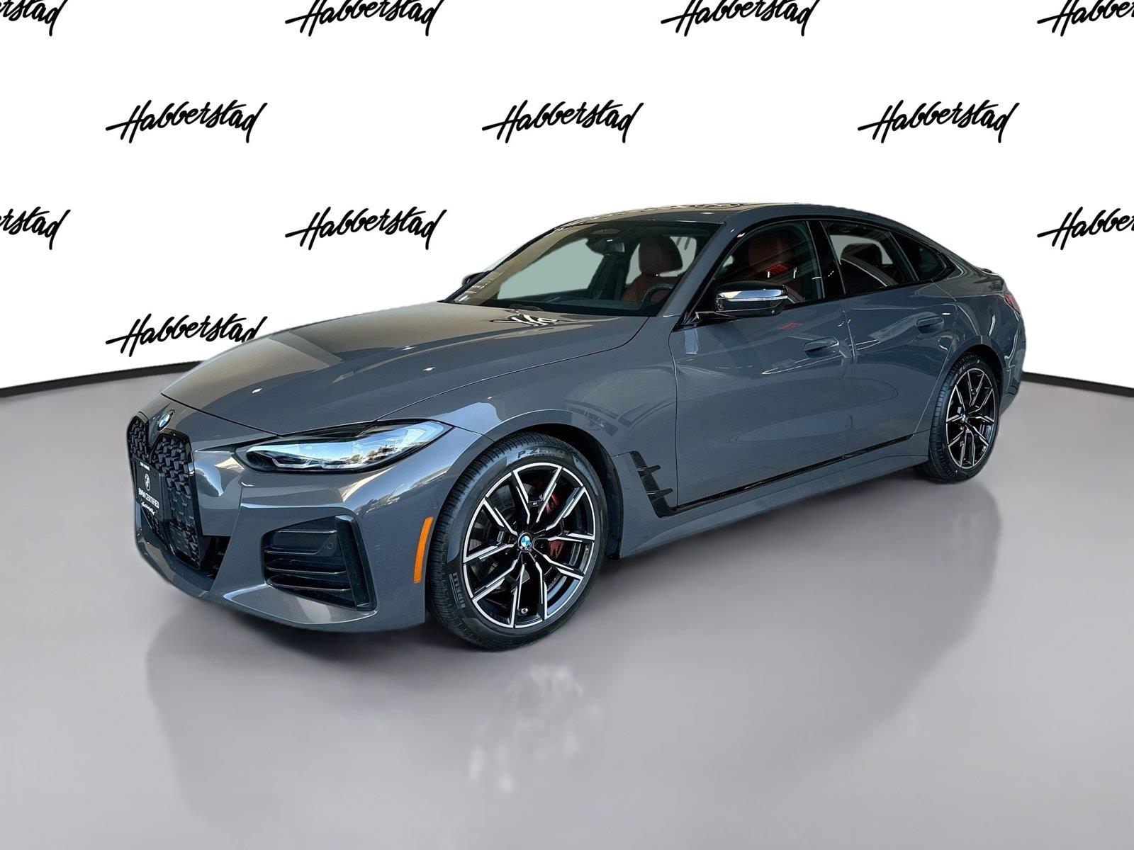 Gray (Dravit Grey Metallic) 2024 BMW 4 Series Sedan All-Wheel Drive Automatic
