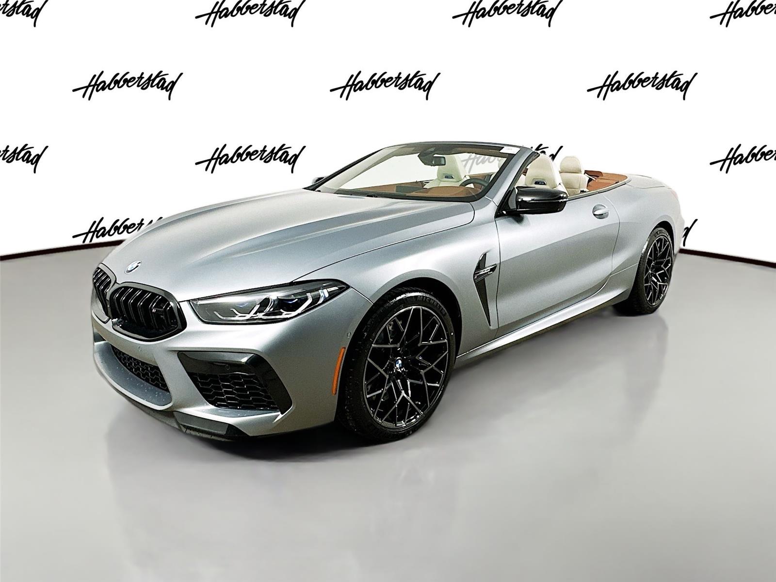 Gray (Frozen Pure Grey Metallic) 2025 BMW M8 Competition Convertible AWD Convertible All-Wheel Drive Automatic