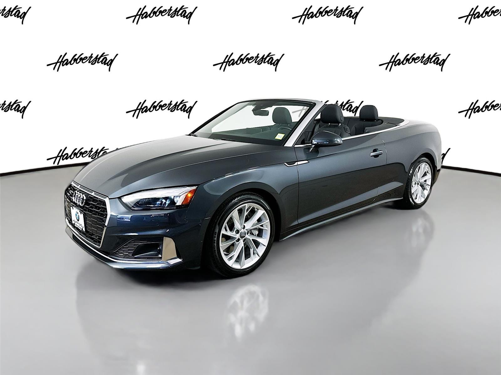 Manhattan Gray Metallic/Black Roof 2021 Audi A5 quattro Premium Plus 45 TFSI Convertible AWD Convertible All-Wheel Drive Automatic