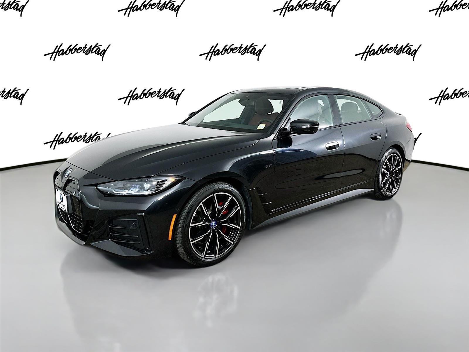 Black Sapphire Metallic 2024 BMW i4 eDrive40 Gran Coupe FWD Sedan Rear-Wheel Drive Automatic