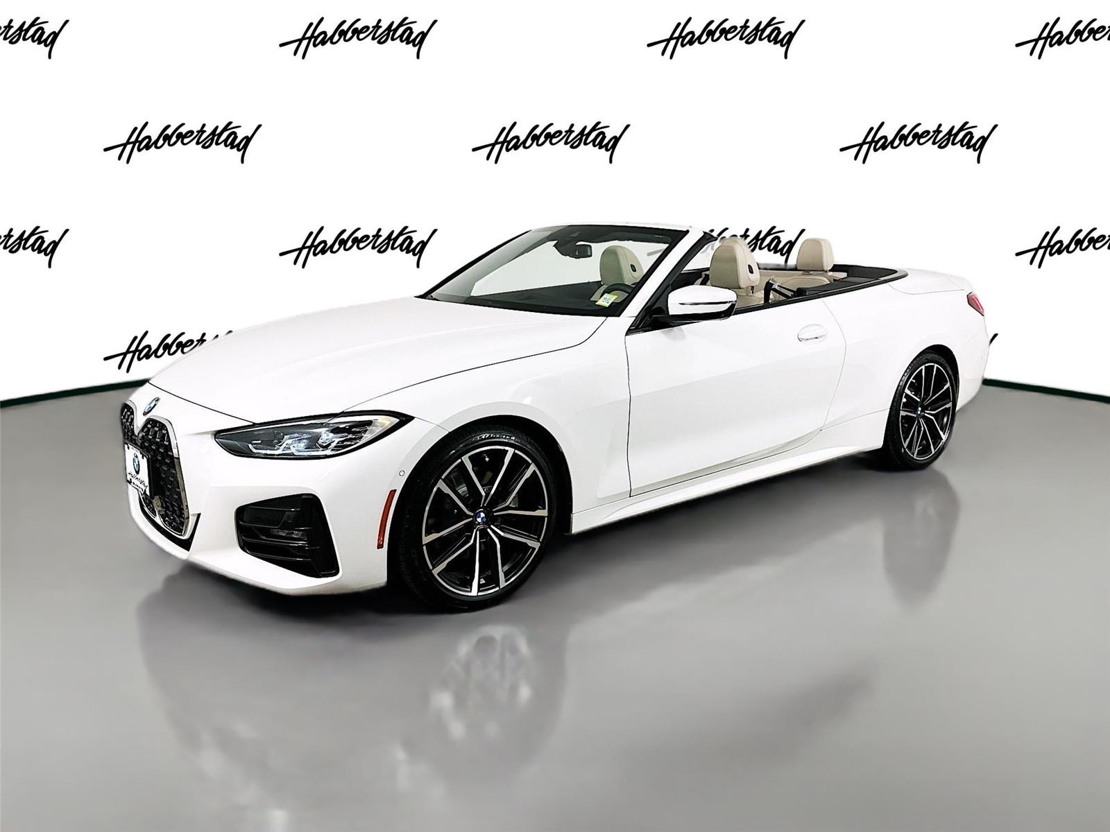 Alpine White 2024 BMW 4 Series Convertible All-Wheel Drive Automatic