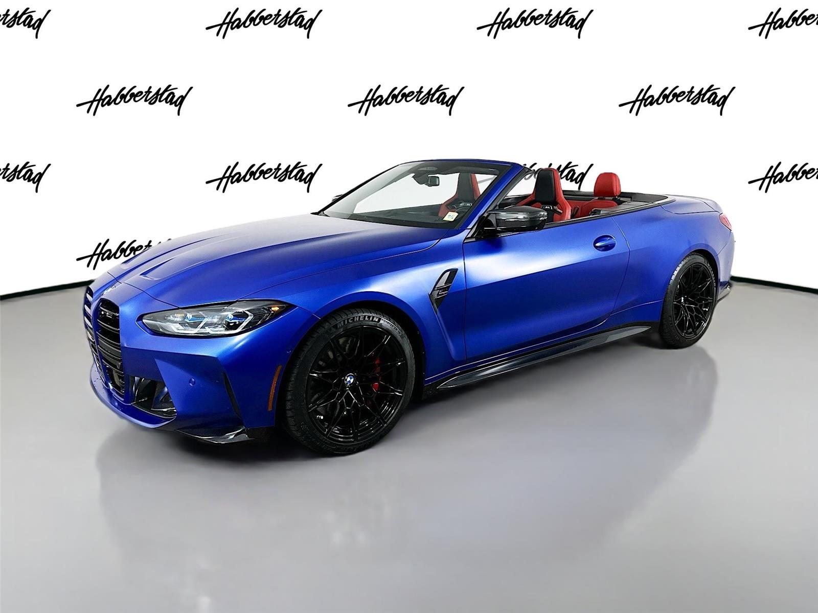 Frozen Portimao Blue Metallic 2024 BMW M4 Convertible All-Wheel Drive Automatic