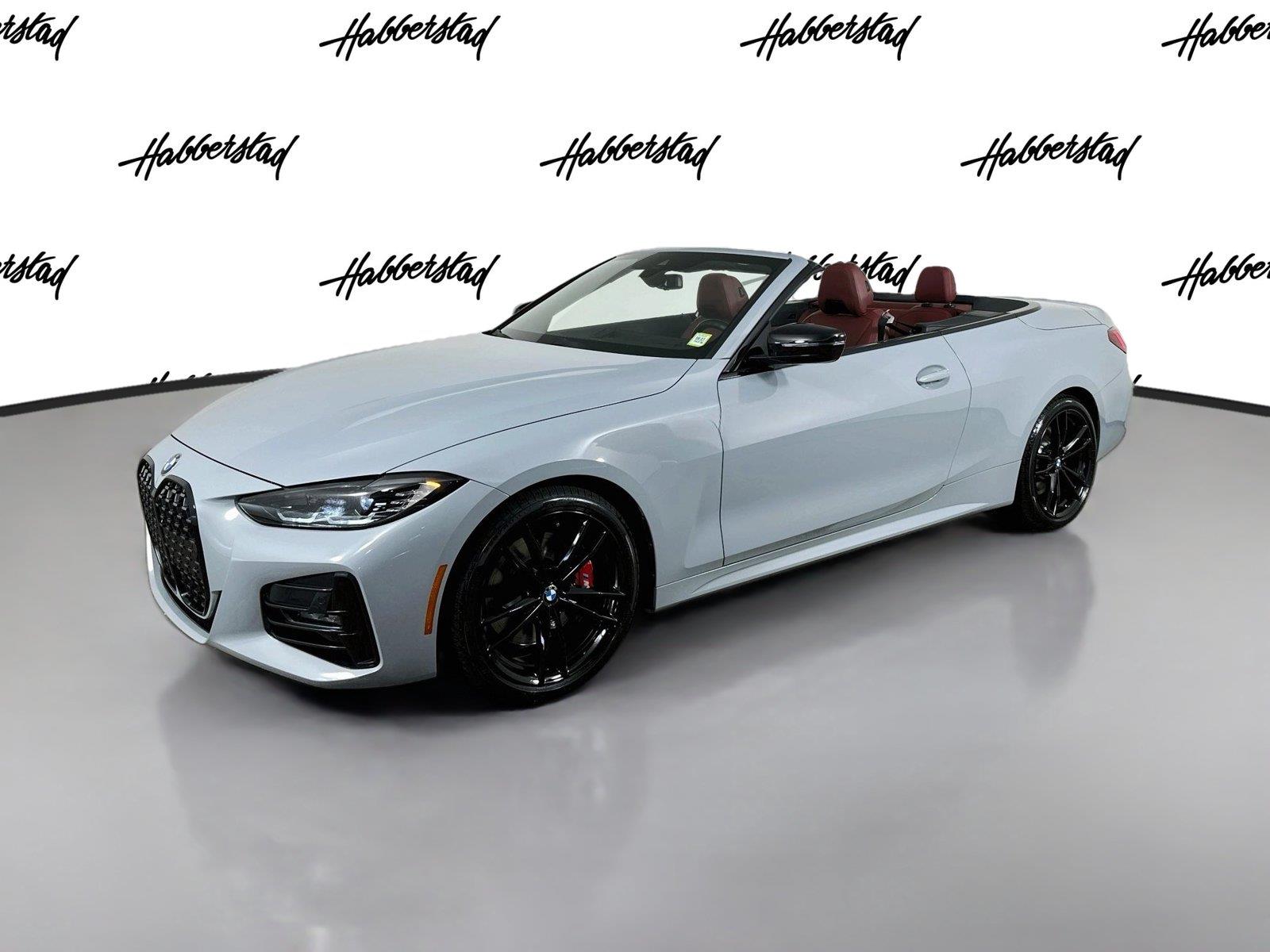 Gray (Brooklyn Grey Metallic) 2024 BMW 4 Series Convertible All-Wheel Drive Automatic