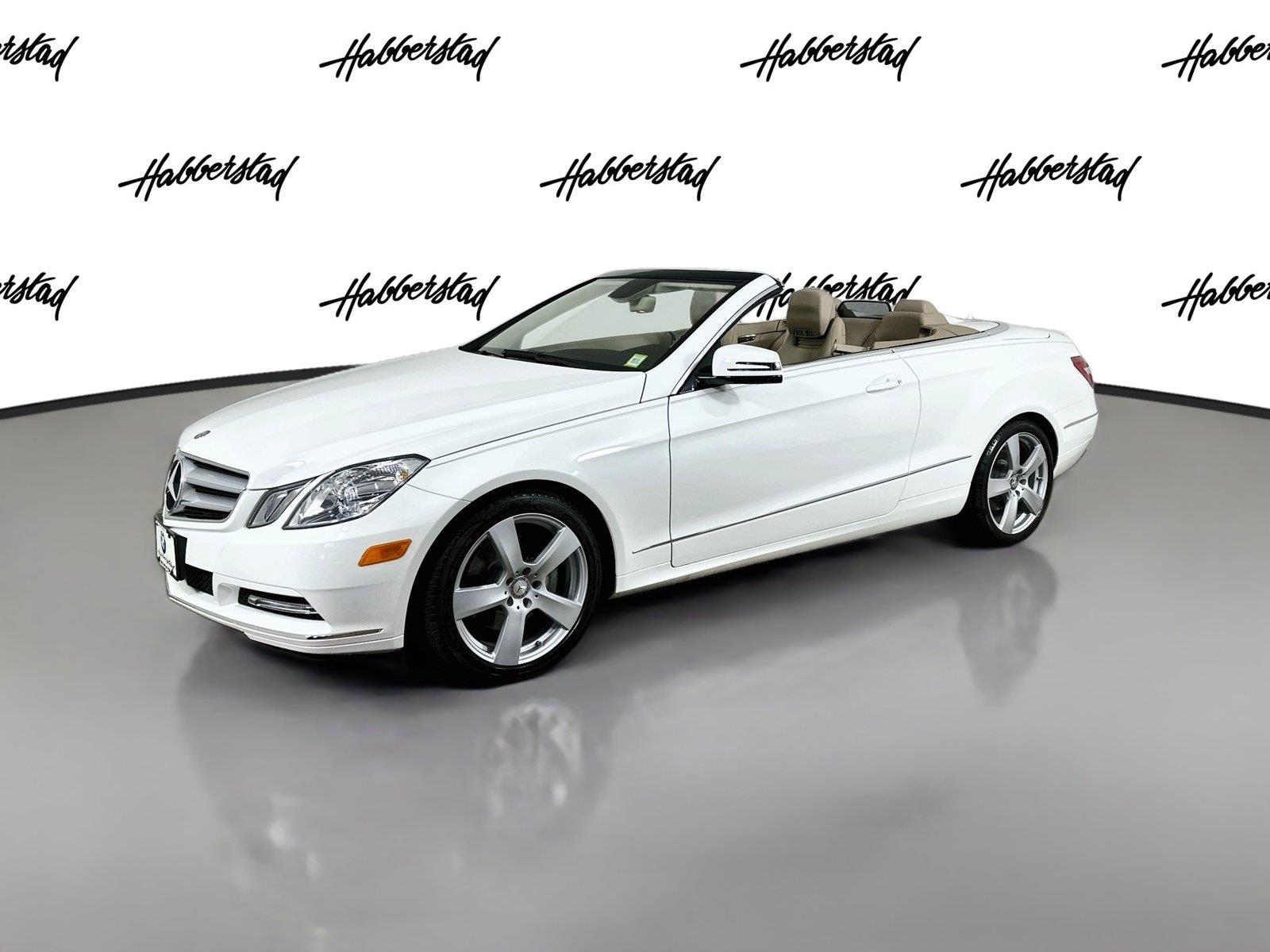Polar White 2013 Mercedes-Benz E-Class Convertible Rear-Wheel Drive Automatic