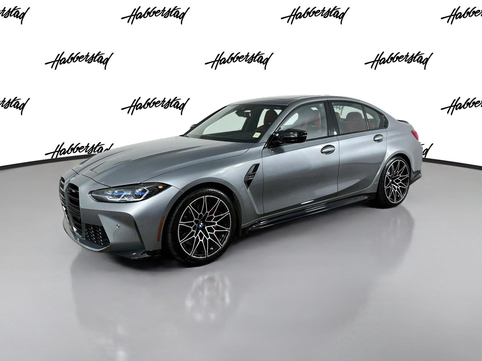 Skyscraper Gray Metallic 2022 BMW M3 Sedan Rear-Wheel Drive Manual