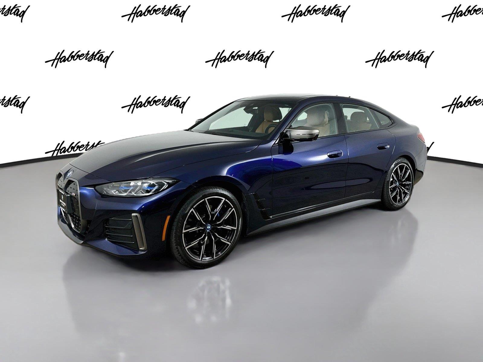 Tanzanite Blue II Metallic 2023 BMW i4 Sedan All-Wheel Drive Automatic