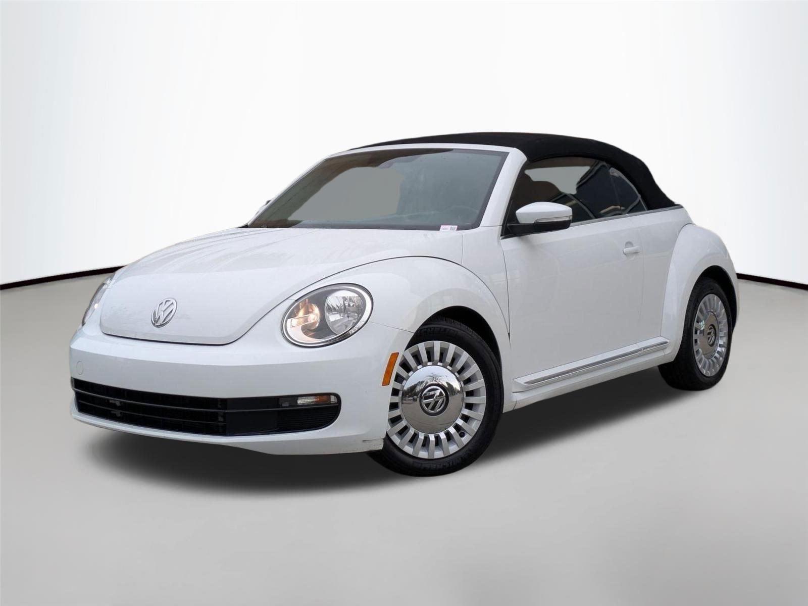 Pure White/Black Roof 2016 Volkswagen Beetle 1.8T S Convertible Convertible Front-Wheel Drive Automatic