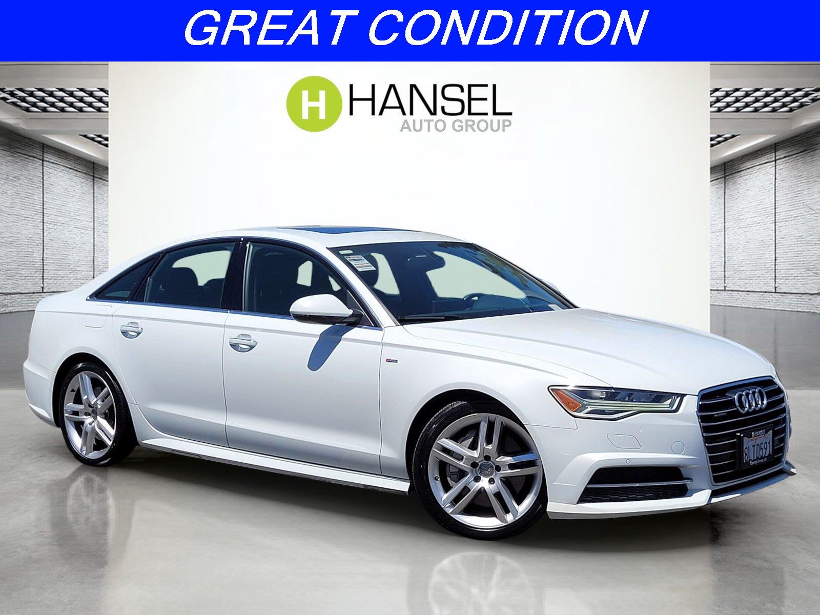 Glacier White Metallic 2016 Audi A6 Sedan All-Wheel Drive Automatic