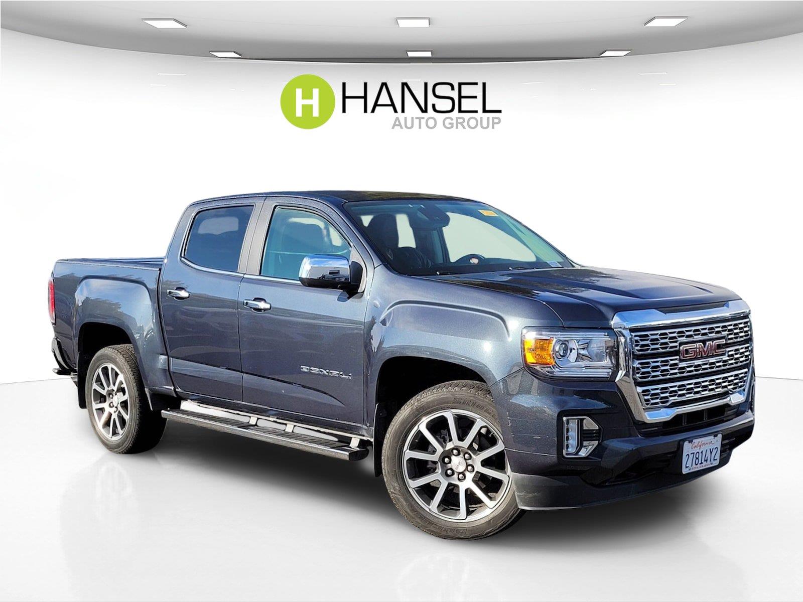 Hunter Metallic 2021 GMC Canyon Pickup Truck Four-Wheel Drive 8-Speed Automatic