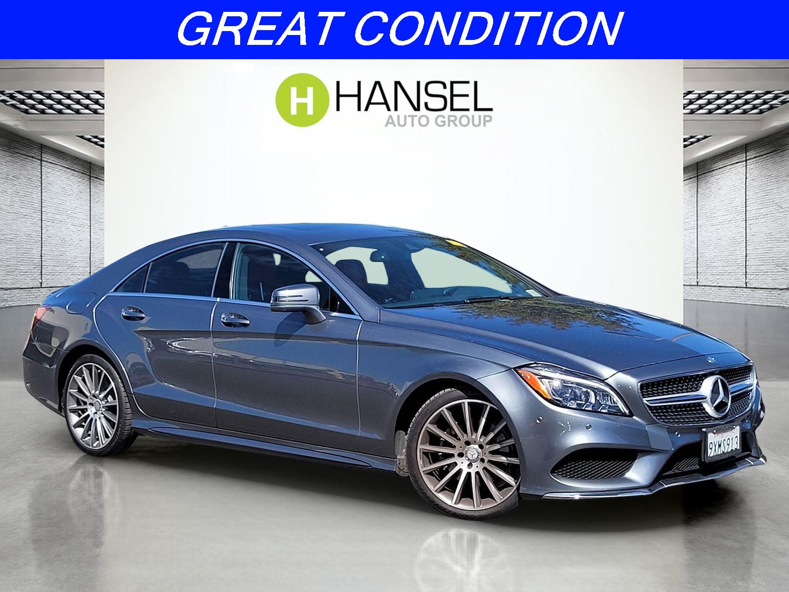 Gray (Selenite Grey Metallic) 2016 Mercedes-Benz CLS 400 Sedan Rear-Wheel Drive Automatic