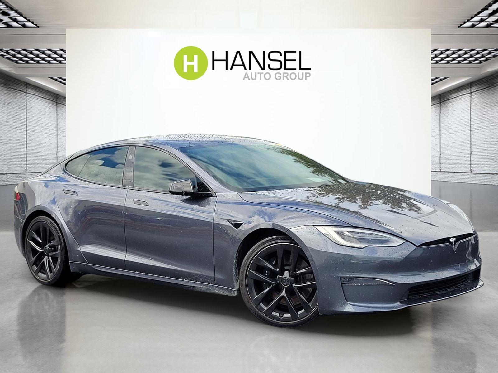 Midnight Silver Metallic 2021 Tesla Model S Plaid AWD Sedan All-Wheel Drive Automatic