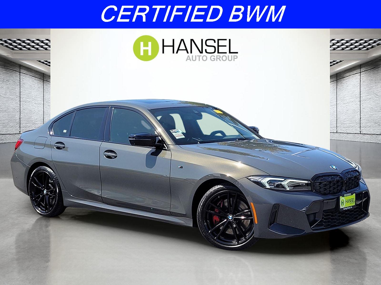 Gray (Dravit Grey Metallic) 2024 BMW 3 Series M340i xDrive AWD Sedan All-Wheel Drive Automatic
