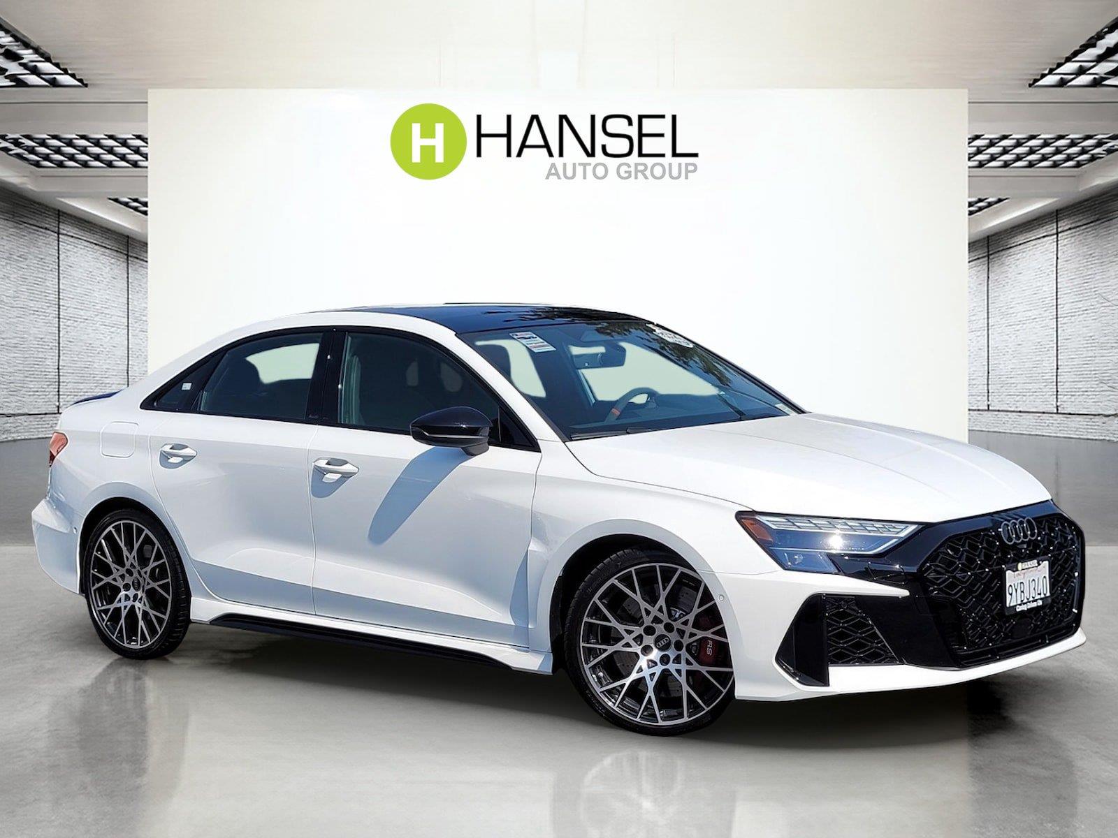 Arkona White 2026 Audi RS 3 Sedan All-Wheel Drive Automatic