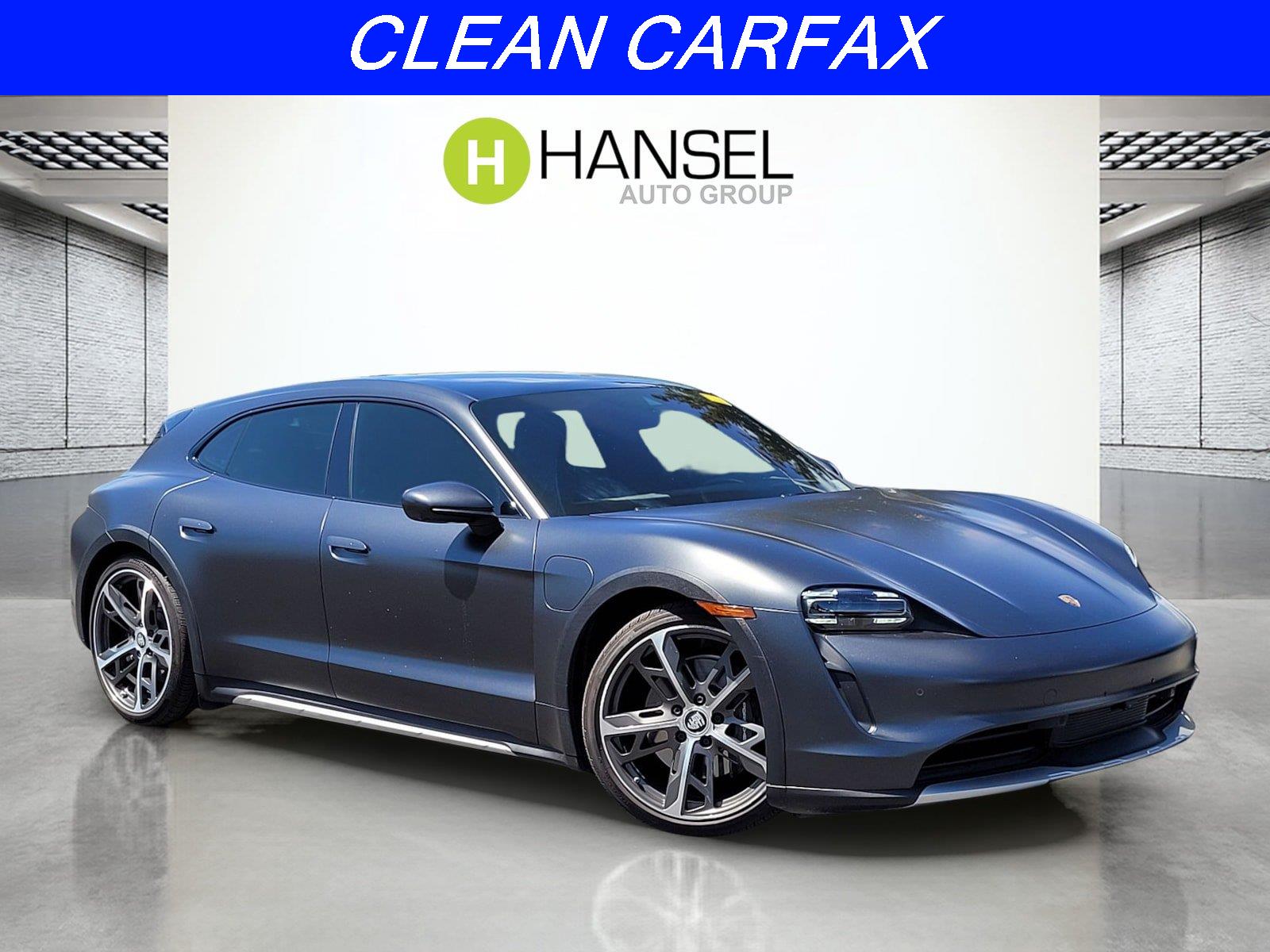 Gray (Volcano Grey Metallic) 2022 Porsche Taycan Wagon All-Wheel Drive Automatic