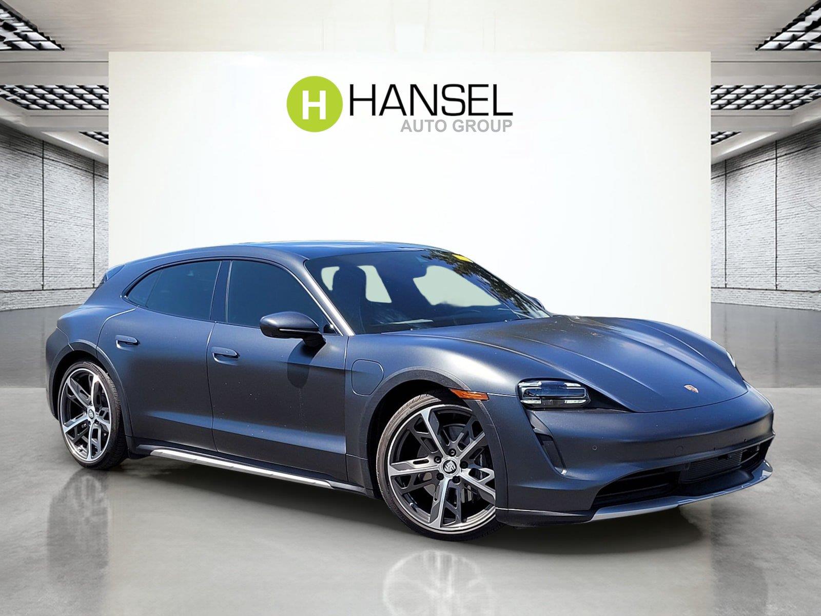 Gray (Volcano Grey Metallic) 2022 Porsche Taycan Wagon All-Wheel Drive Automatic