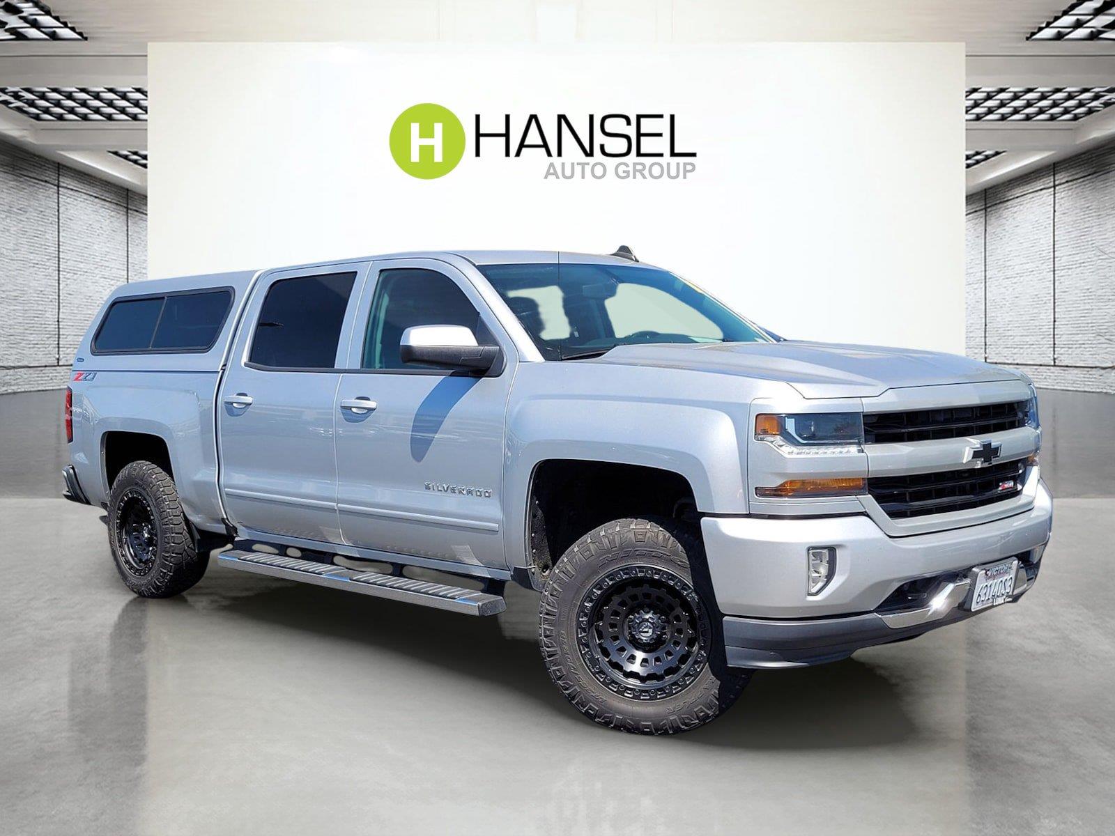 Silver Ice Metallic 2018 Chevrolet Silverado 1500 Pickup Truck Four-Wheel Drive 6-Speed Automatic