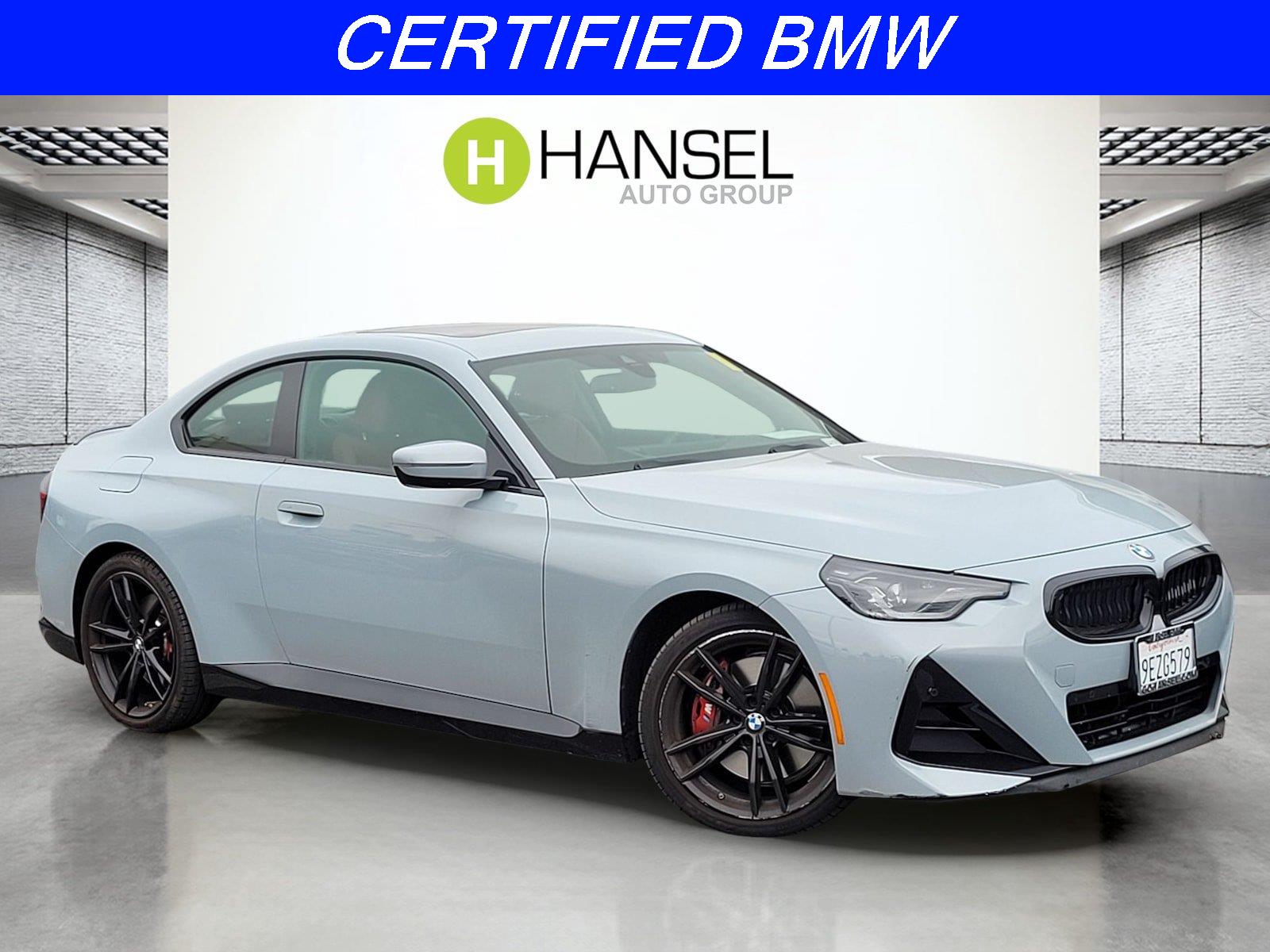 Gray (Brooklyn Grey Metallic) 2023 BMW 2 Series Coupe All-Wheel Drive Automatic