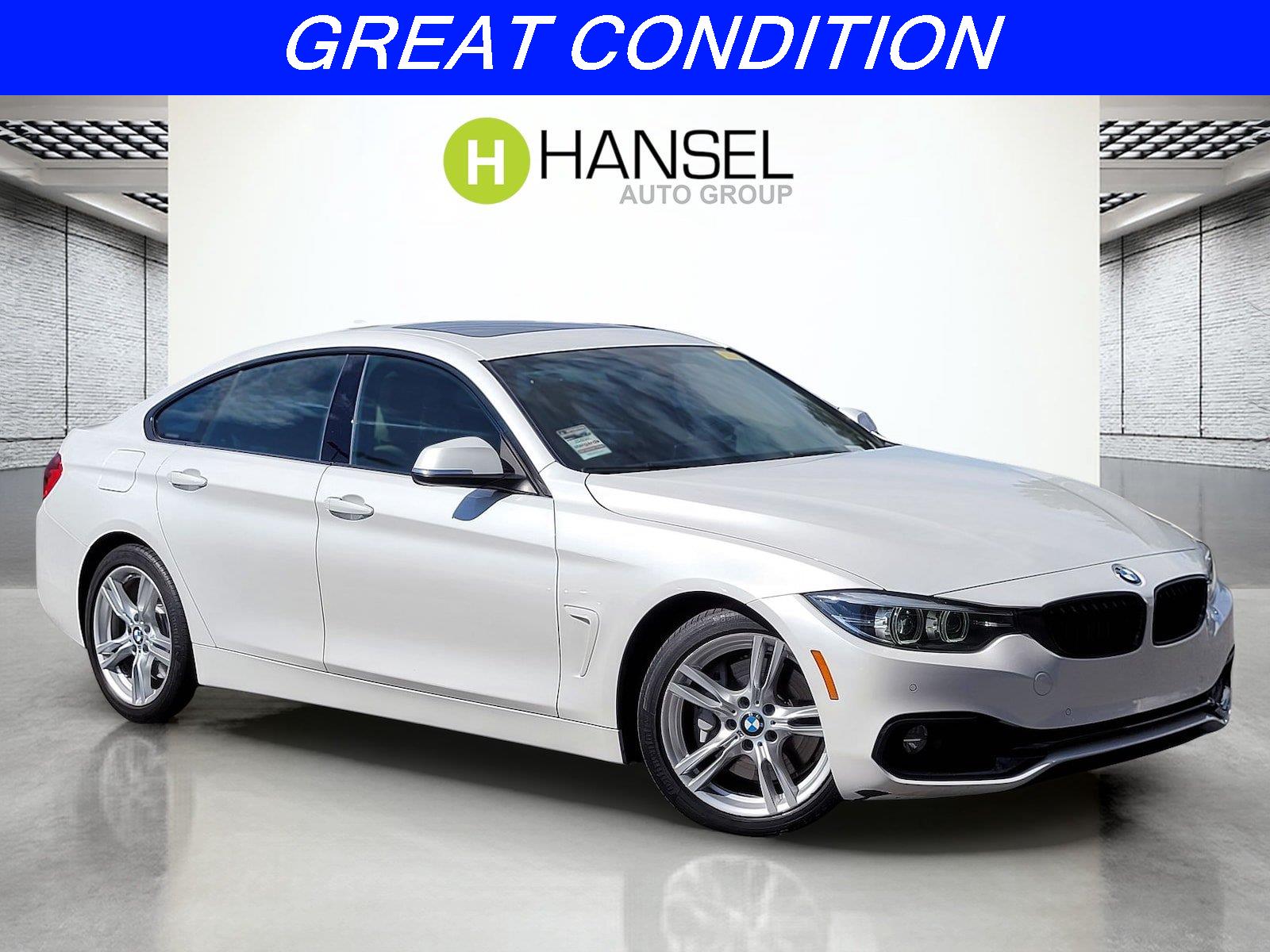 Mineral White Metallic 2018 BMW 4 Series Sedan Rear-Wheel Drive Automatic