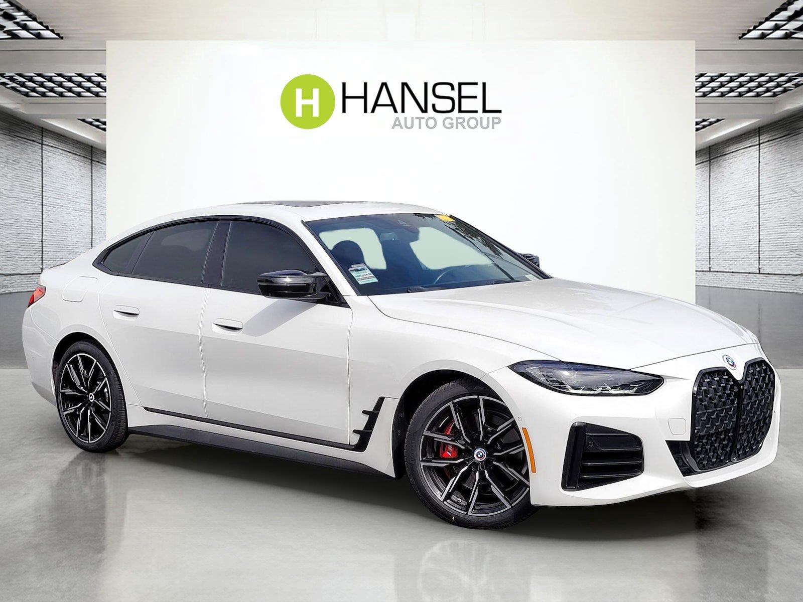 Alpine White 2023 BMW 4 Series Sedan Rear-Wheel Drive Automatic