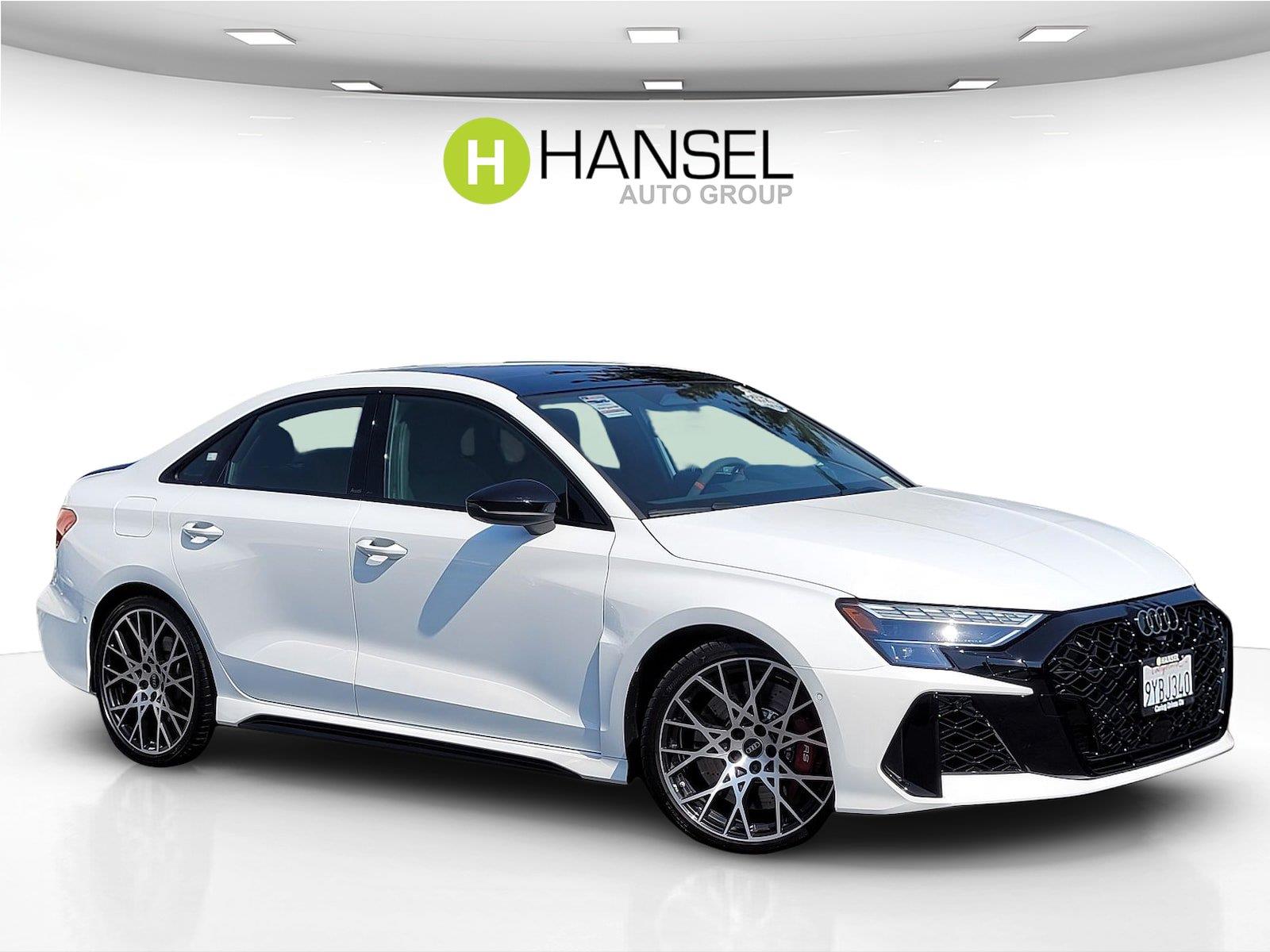 Arkona White 2026 Audi RS 3 Sedan All-Wheel Drive Automatic