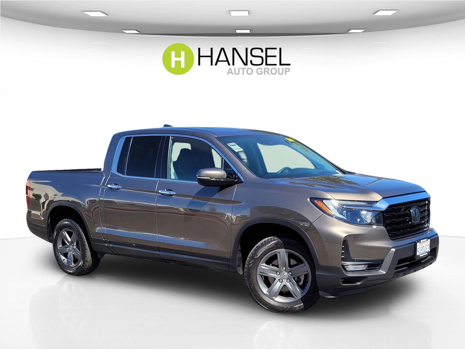 Pacific Pewter Metallic 2022 Honda Ridgeline Pickup Truck All-Wheel Drive 9-Speed Automatic