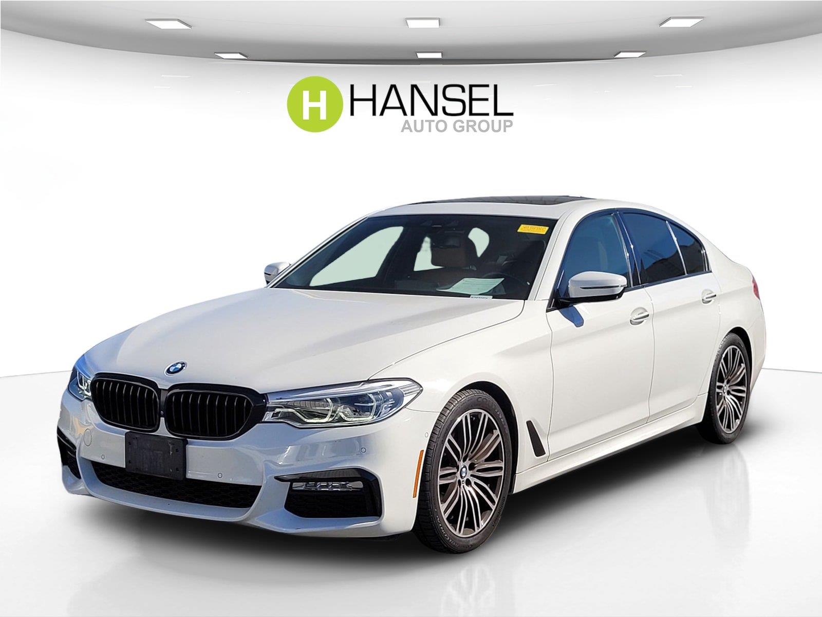 Alpine White 2017 BMW 5 Series Sedan Rear-Wheel Drive Automatic