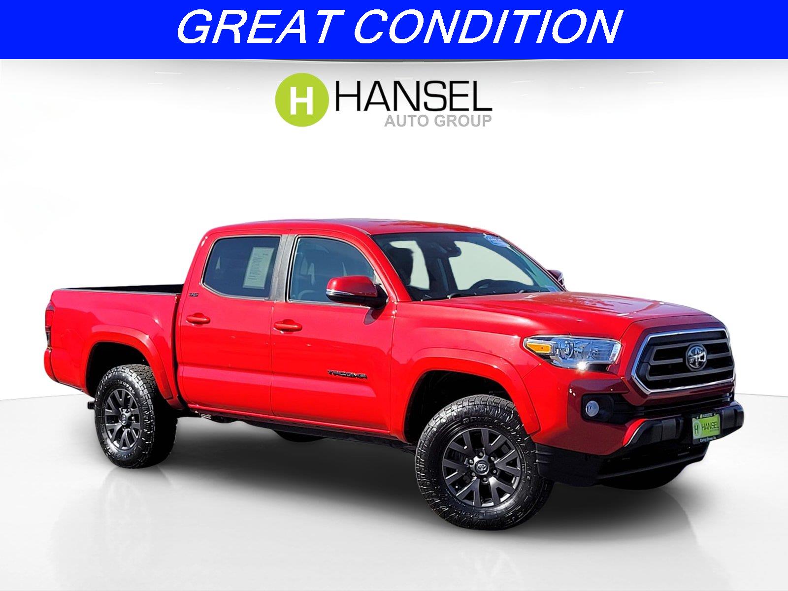 Barcelona Red Metallic 2021 Toyota Tacoma Pickup Truck Four-Wheel Drive Automatic