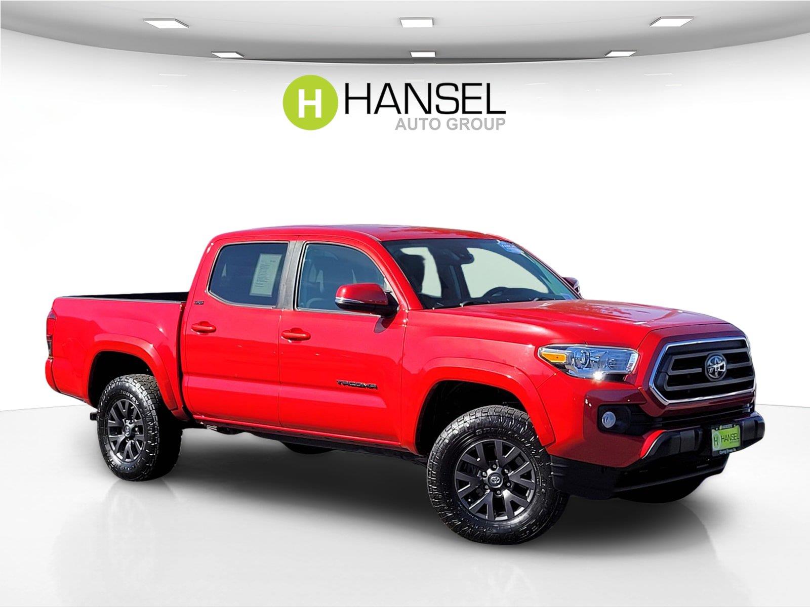 Barcelona Red Metallic 2021 Toyota Tacoma Pickup Truck Four-Wheel Drive Automatic