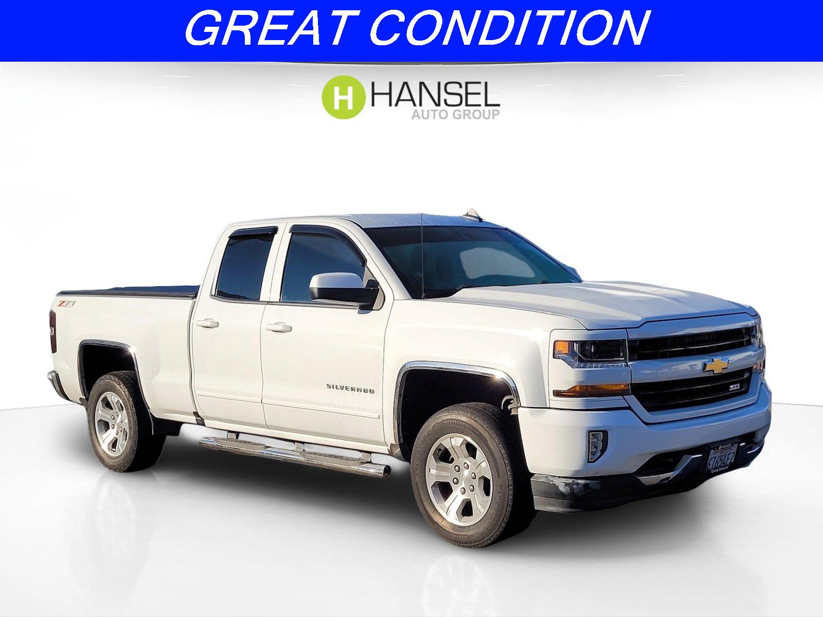 Summit White 2017 Chevrolet Silverado 1500 Pickup Truck Four-Wheel Drive 6-Speed Automatic