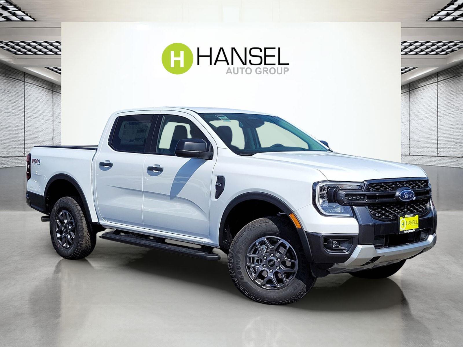 Oxford White 2025 Ford Ranger XLT SuperCrew 4WD Pickup Truck Four-Wheel Drive Automatic