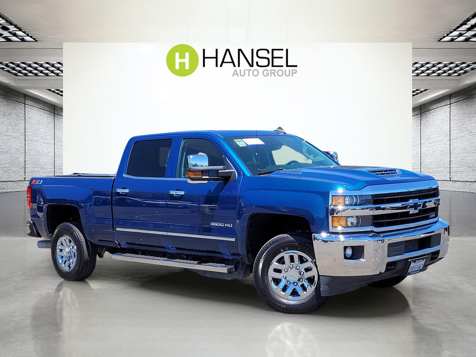 Deep Ocean Blue Metallic 2018 Chevrolet Silverado 3500HD LTZ Crew Cab 4WD Pickup Truck Four-Wheel Drive 6-Speed Automatic