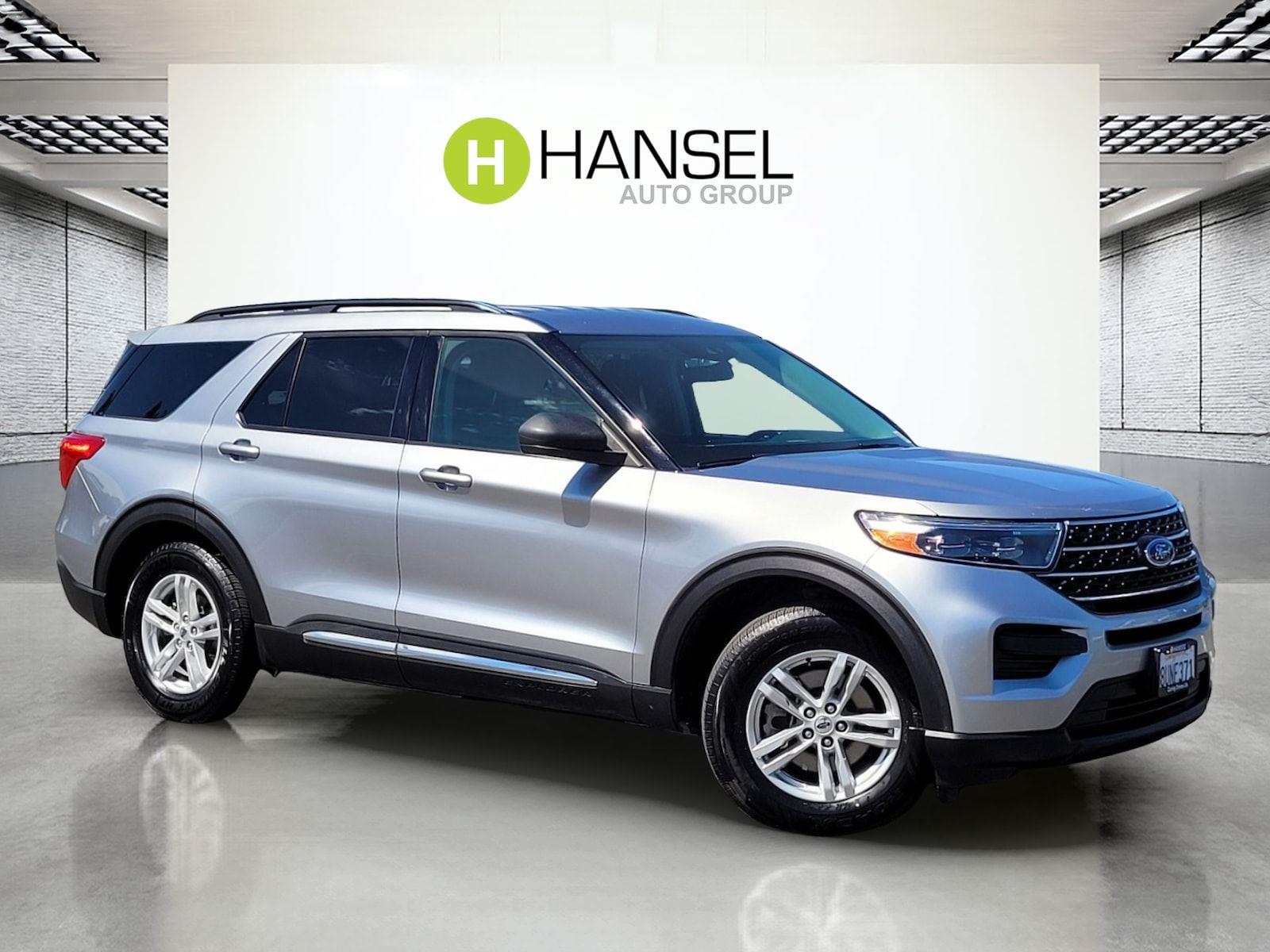 Iconic Silver 2021 Ford Explorer SUV / Crossover Rear-Wheel Drive Automatic
