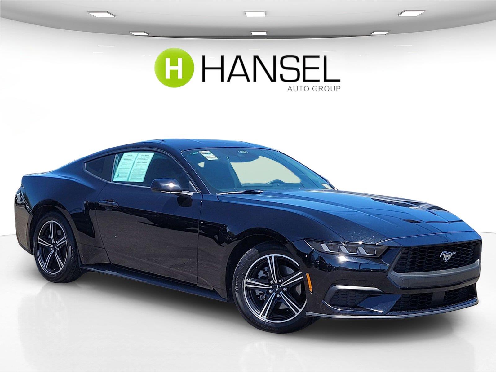 Shadow Black 2024 Ford Mustang Coupe Rear-Wheel Drive Automatic