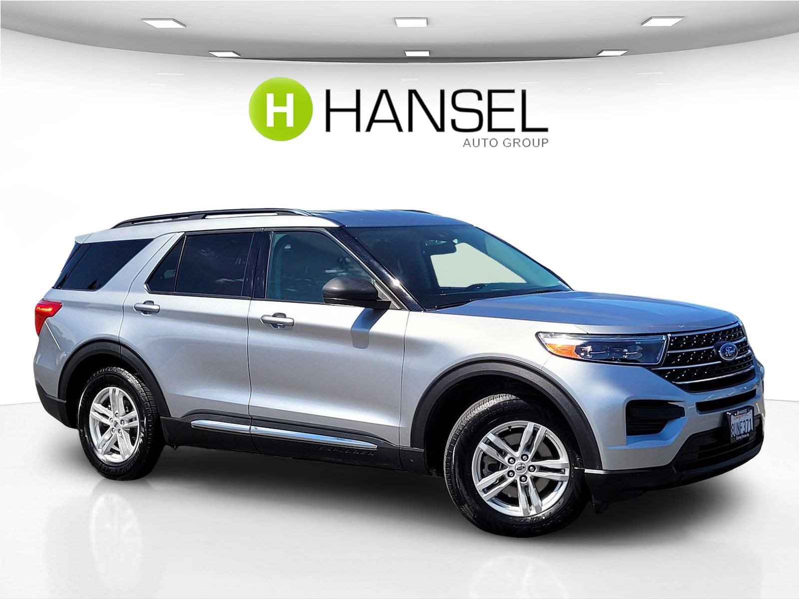 Iconic Silver 2021 Ford Explorer SUV / Crossover Rear-Wheel Drive Automatic