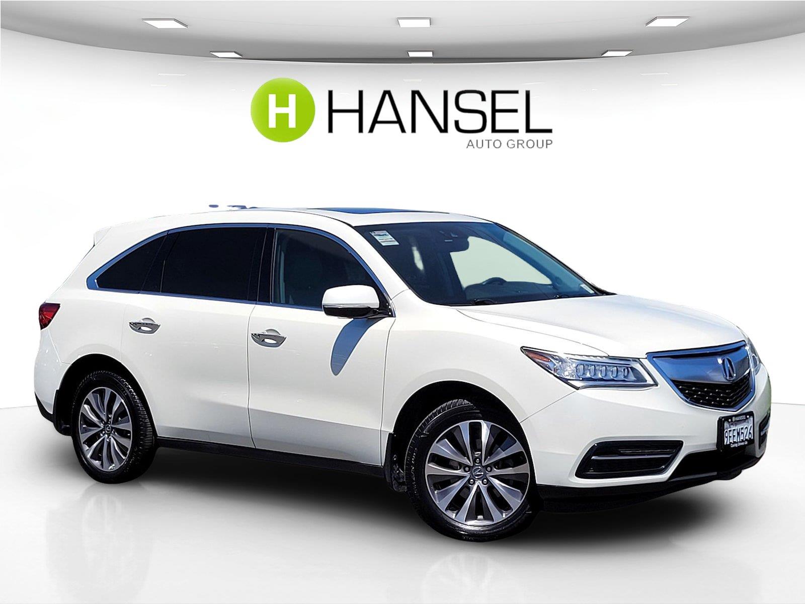 White Diamond Pearl 2016 Acura MDX SUV / Crossover All-Wheel Drive Automatic