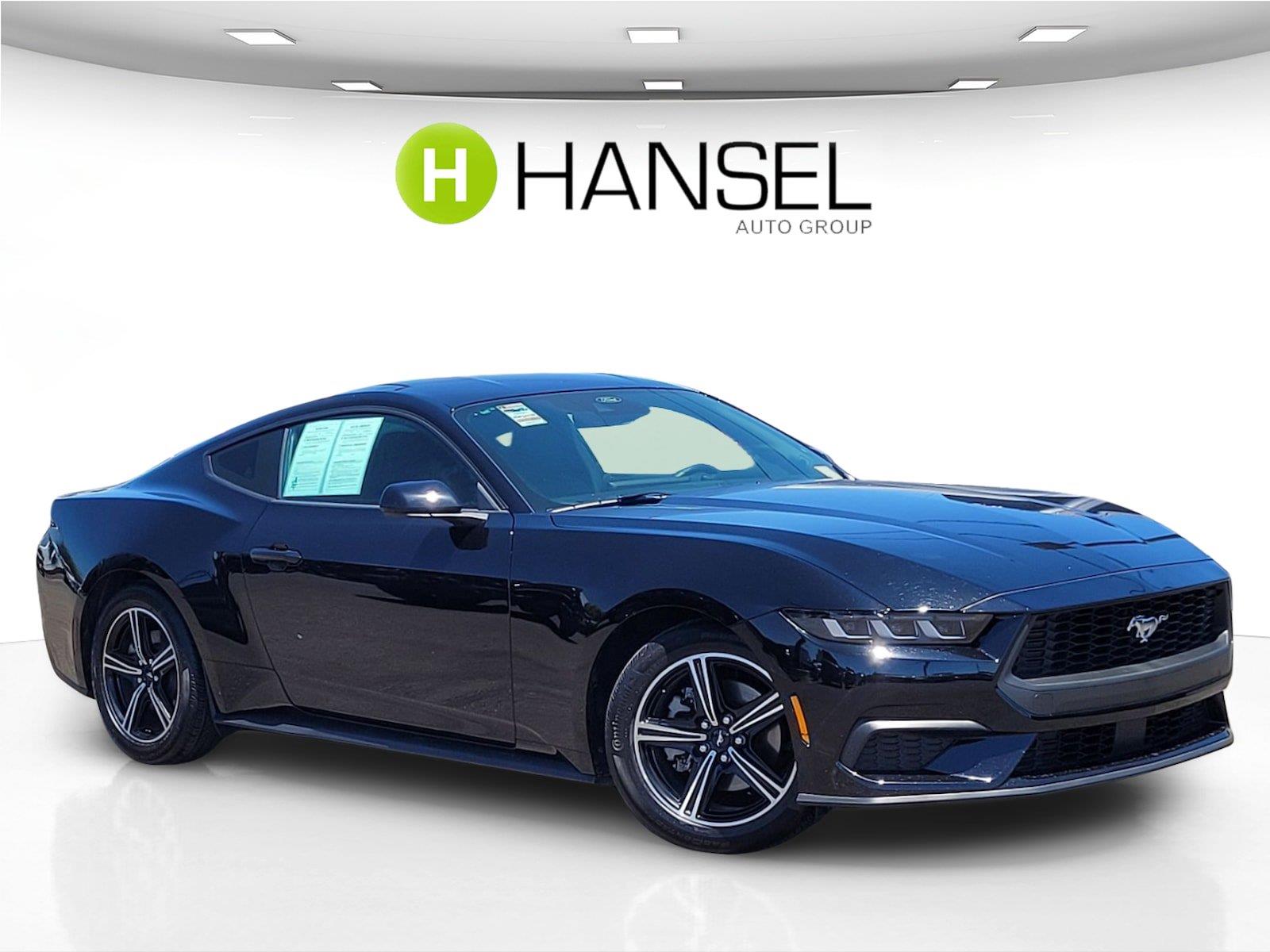 Shadow Black 2024 Ford Mustang Coupe Rear-Wheel Drive Automatic