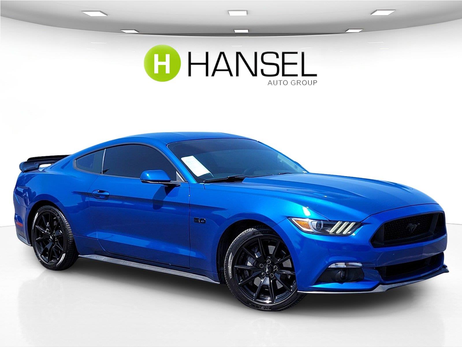 Lightning Blue 2017 Ford Mustang Coupe Rear-Wheel Drive 6-Speed Automatic