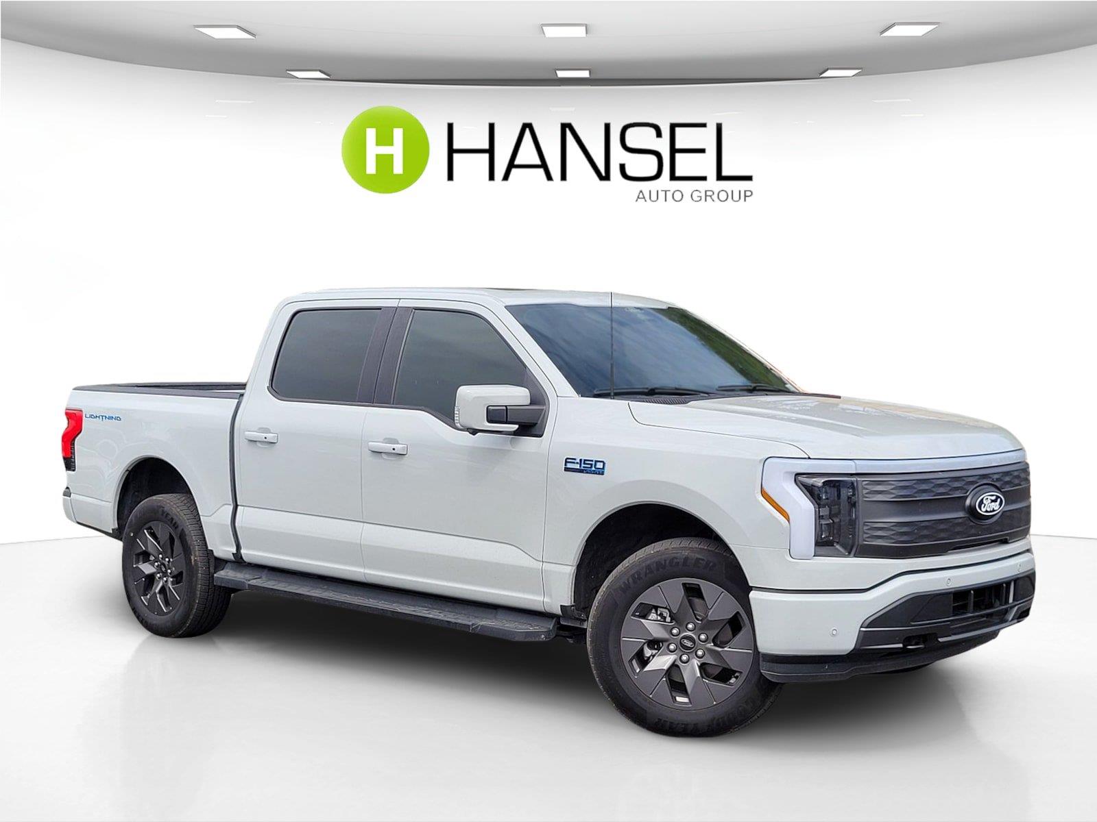 Avalanche Gray 2024 Ford F-150 Lightning Pickup Truck All-Wheel Drive 1-Speed Dual Clutch
