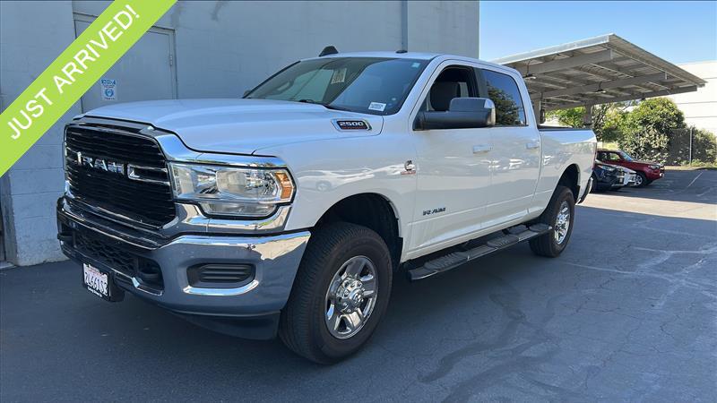 Bright White Clearcoat 2021 RAM 2500 Big Horn Crew Cab 4WD Pickup Truck Four-Wheel Drive 6-Speed Automatic