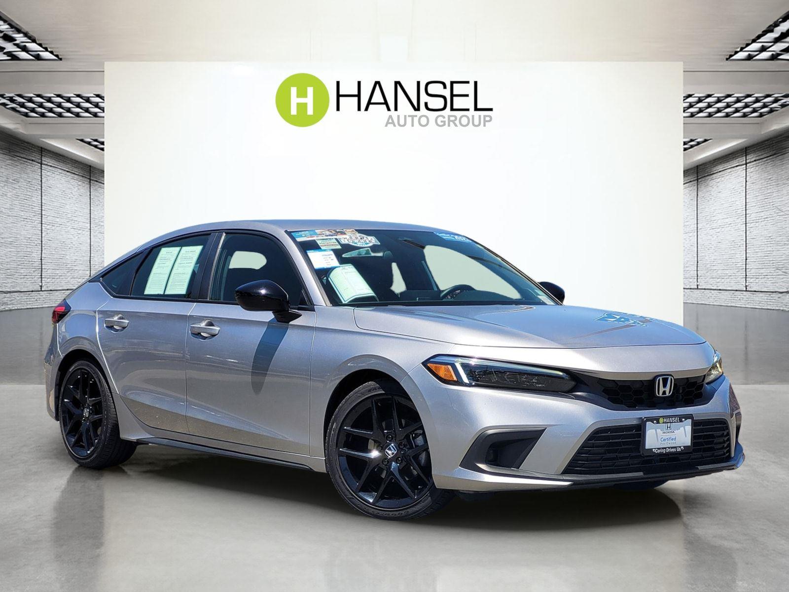 Lunar Silver Metallic 2023 Honda Civic Hatchback Hatchback Front-Wheel Drive Continuously Variable Transmission