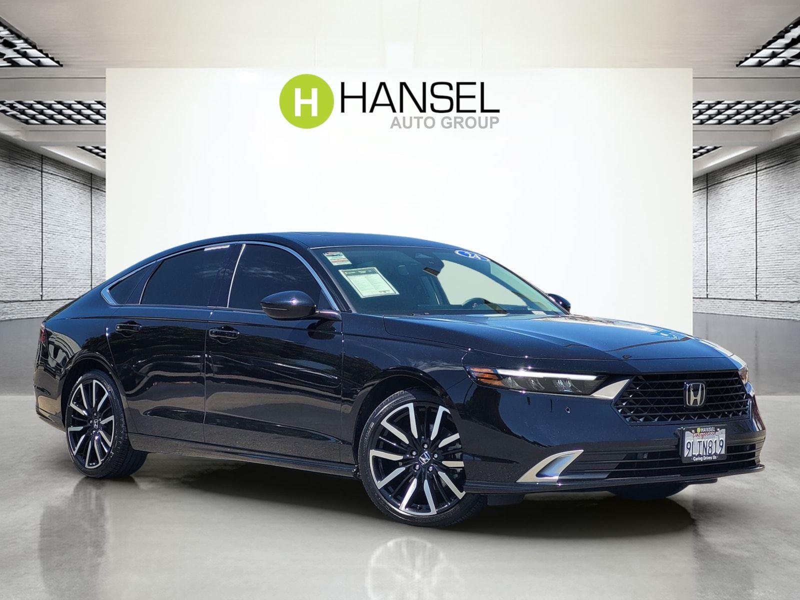 Crystal Black Pearl 2024 Honda Accord Hybrid Sedan Front-Wheel Drive Continuously Variable Transmission